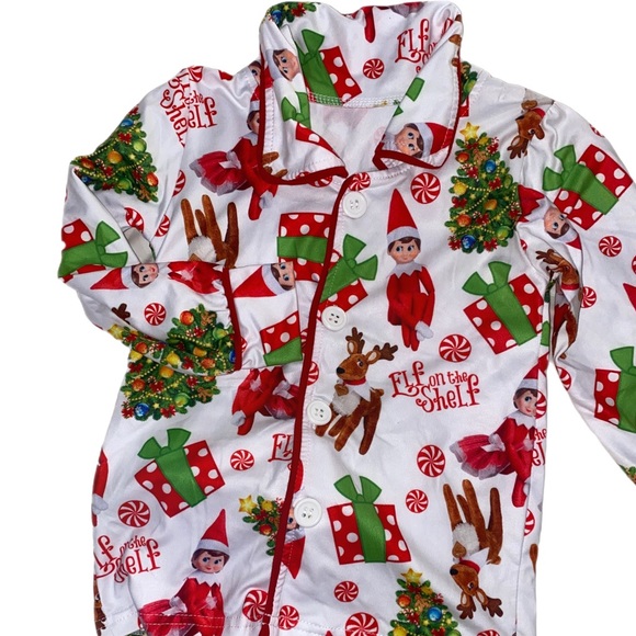 Elf on the Shelf Jammies size 2T milk silk set - Picture 3 of 3